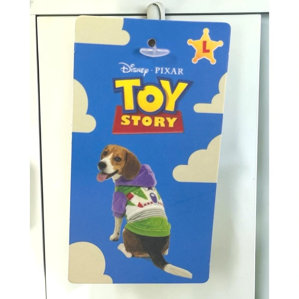 Disney Pixar Toy Story Buzz Lightyear Dog Hoodie Costume Size Large NWT